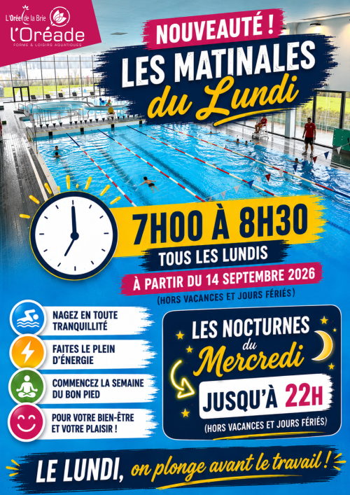 img - Nouveauté : les matinales le lundi